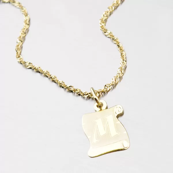 Zlatý pergamen s písmenkem M 43-2065-M