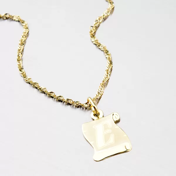 Zlatý pergamen s písmenkem E 43-2065-E