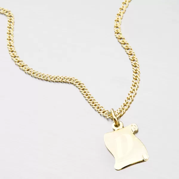 Zlatý pergamen s písmenkem D 43-2065-D