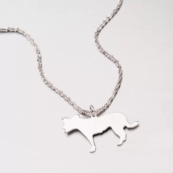 Přívěsek stříbro 925 - pes ze stříbra P1601224-0532-SLX