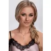 Stříbrný přívěsek s krystaly Swarovski bílý kulatý 34242.1