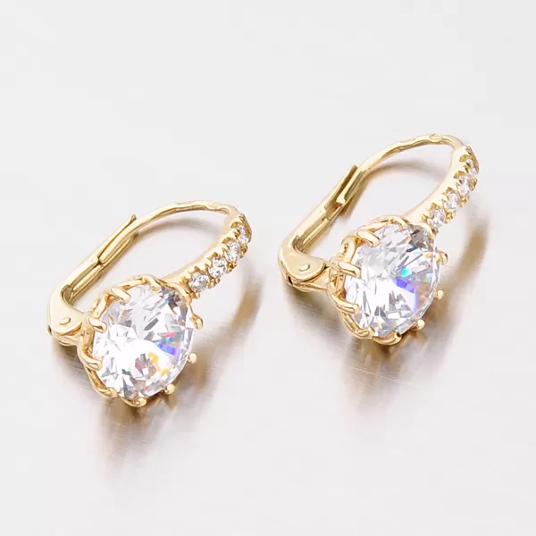 Zlaté náušnice se zirkonem 523-0520