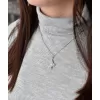Stříbrný přívěsek s krystaly Swarovski mix barev motýl 34192.3 sakura