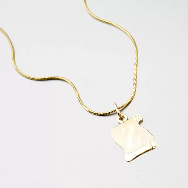 Zlatý pergamen s písmenkem Z 43-2065-Z