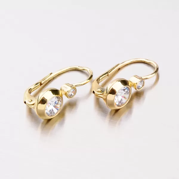 Zlaté náušnice se zirkonem 683P-120076