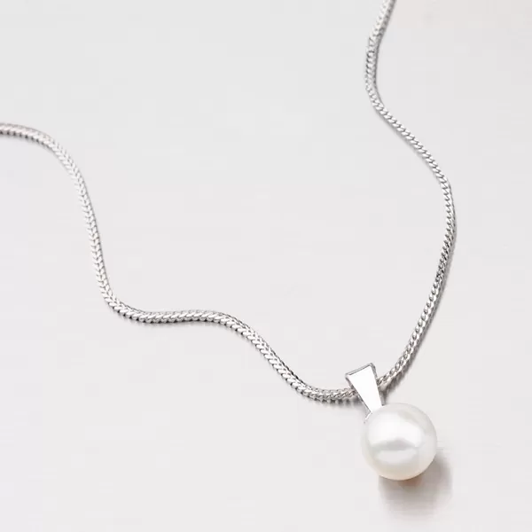 Dámský přívěsek bílé zlato 585 perly 357P-130100