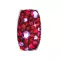Stříbrný přívěsek s krystaly Swarovski červený obdélník 34194.3 cherry