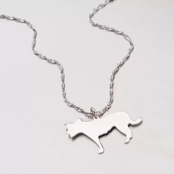 Přívěsek stříbro 925 - pes ze stříbra P1601224-0532-SLX