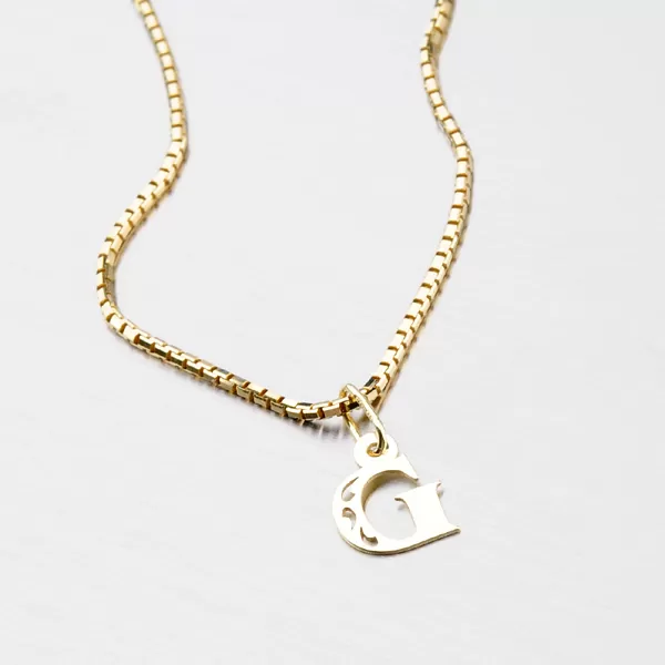 Přívěsek žluté zlato 585 písmeno G 442-0002-G