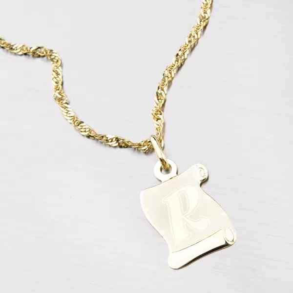 Zlatý pergamen s písmenkem R 43-2065-R