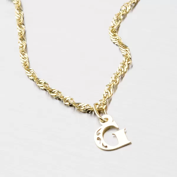 Přívěsek žluté zlato 585 písmeno G 442-0002-G