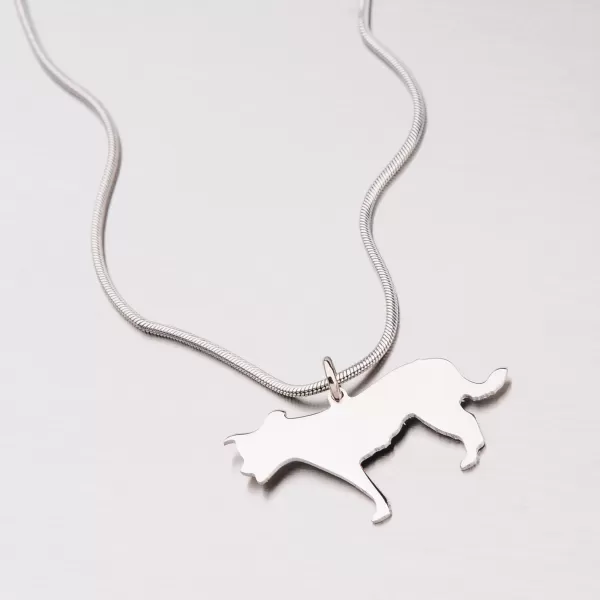 Přívěsek stříbro 925 - pes ze stříbra P1601224-0532-SLX