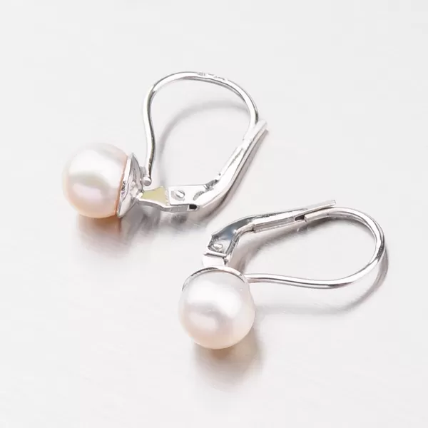 Dámské náušnice bílé zlato 585 perly 358P-120184