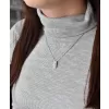 Stříbrný přívěsek s krystaly Swarovski růžový obdélník 34194.3