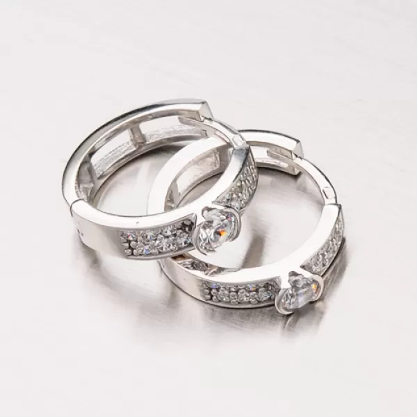 Kroužky z bílého zlata 12-359