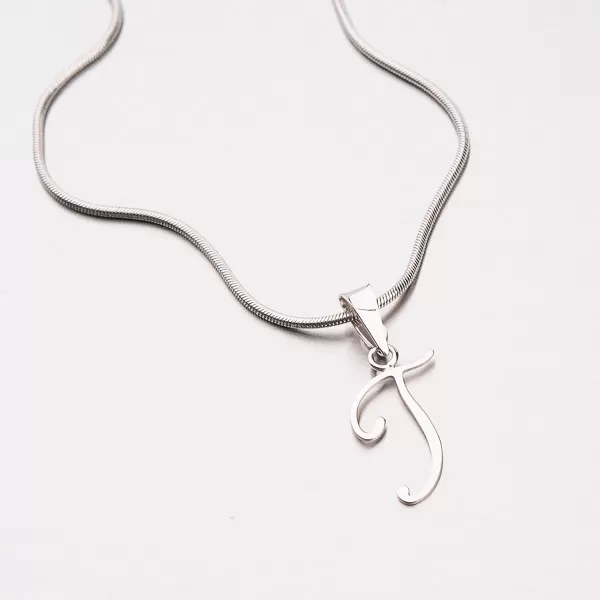 Přívěsek bílé zlato 585 - písmeno T 43-21029-T