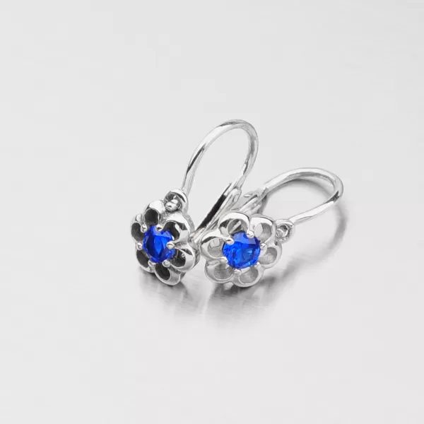 Kytičky s tmavě modrými zirkony 52DN-1947BM-01