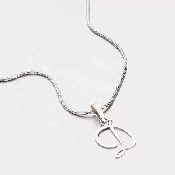 Přívěsek bílé zlato 585 - písmeno D 43-21029-D