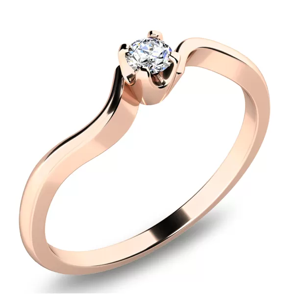 Prsten s diamantem 10937D