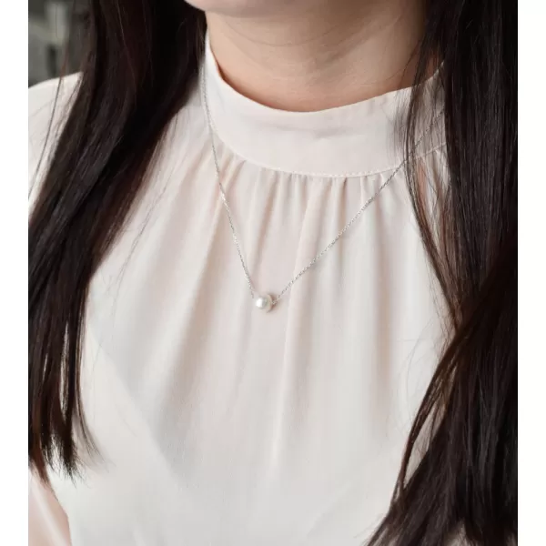 Perlový náhrdelník z pravých říčních perel bílý 22014.1