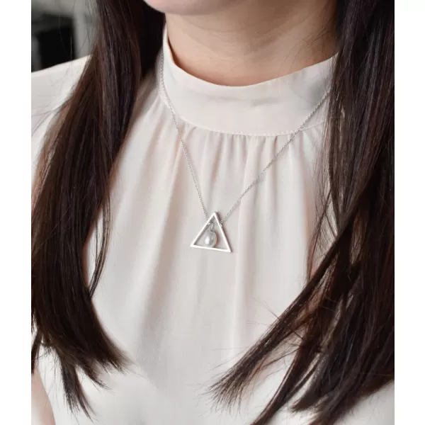 Perlový náhrdelník z pravých říčních perel bílý 22024.1