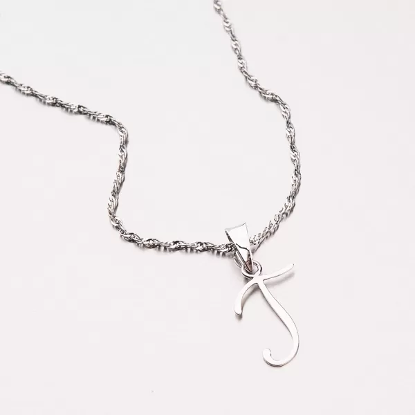 Přívěsek bílé zlato 585 - písmeno 43-21029-I