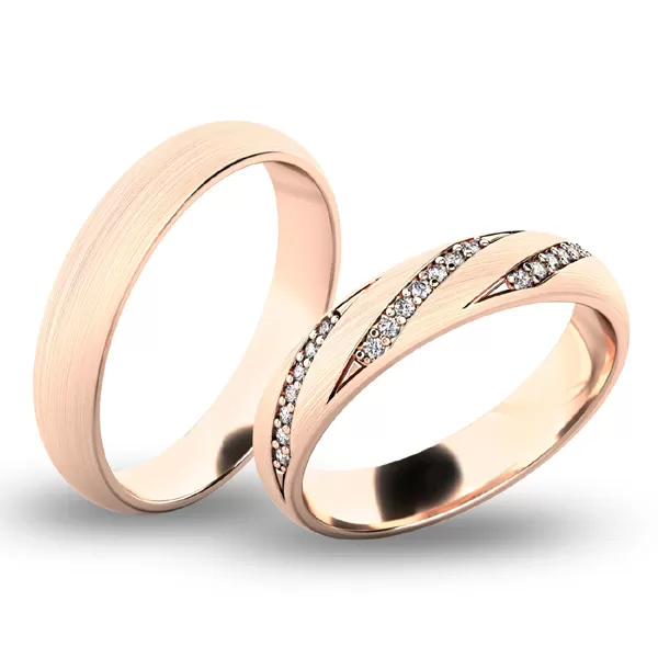 Snubní prsteny bílé zlato 585 zirkon 0.094 ct G/SI - SP-61069B