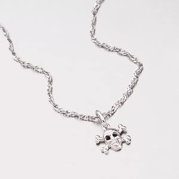 Stříbrný přívěsek - lebka M5700TESCHIO