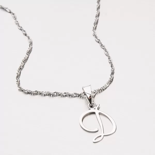 Přívěsek bílé zlato 585 - písmeno D 43-21029-D