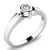 Dámský prsten bílé zlato 585/1000 přírodní diamant 0.050 ct G/SI 10934D