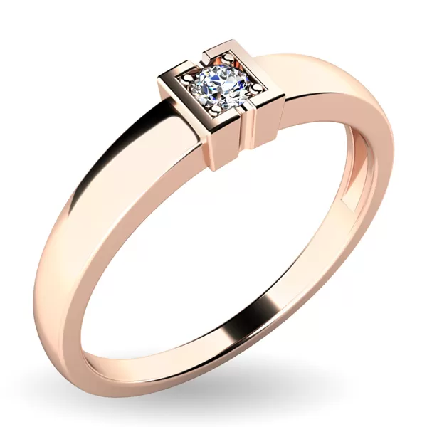 Dámský prsten s diamantem 10936D