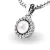 Dámský přívěsek přírodní diamant 0.080 ct perlový 10931-B-FW-DIA