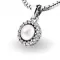 Perlový přívěsek s diamantem 10931-B-FW