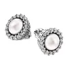 Perlové náušnice s diamanty 10930-ZL-DIA-FW