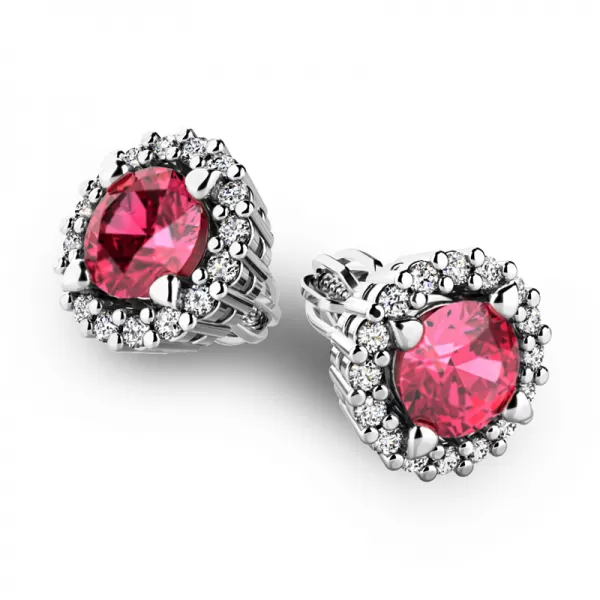 Luxusní náušnice s diamanty 10926-B-DIA-TUR