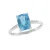 Dámský prsten bílé zlato 585/1000 přírodní diamant 1.58 ct a s topaz GKW48533TPZ