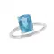 Prsten s diamanty a s topazem GKW48533TPZ