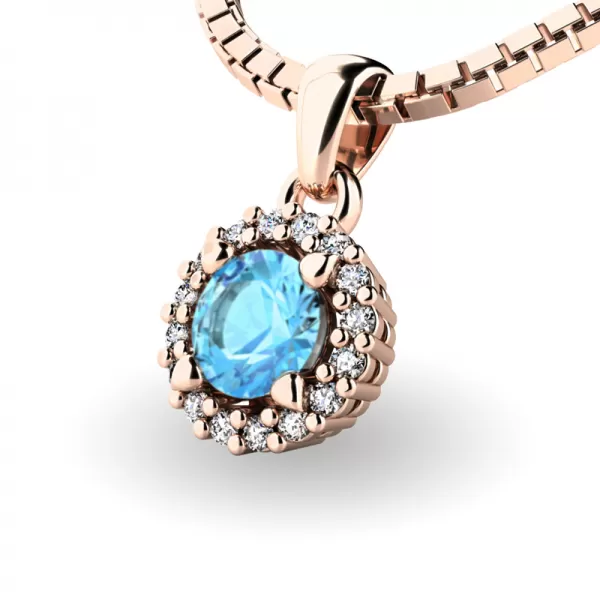 Dámský přívěsek bílé zlato 585/1000 přírodní diamant 0.50 ct G/SI 10927-B-TPZ