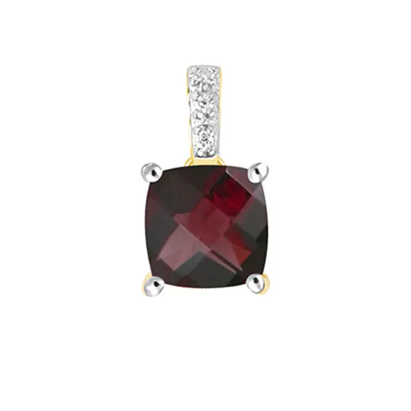 Briliantový přívěsek s granátem a diamanty GKW48528GRA