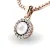 Dámský přívěsek přírodní diamant 0.080 ct perlový 10931-CV-FW-DIA