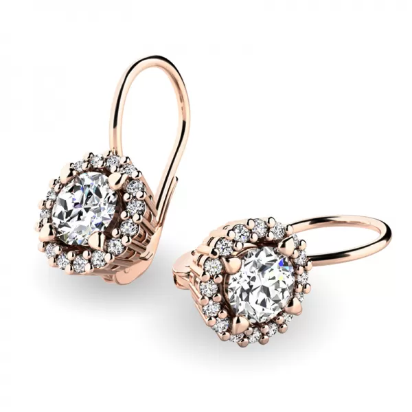 Dámské náušnice bílé zlato 585/1000 přírodní diamant 1.160 ct G/SI 10925-B-DIA