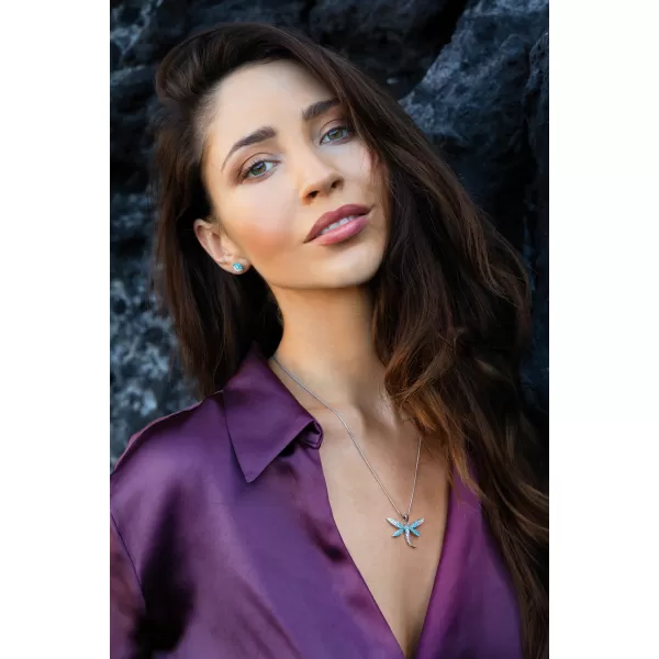 Stříbrné náušnice pecka s krystaly Swarovski mix barev kulaté 31336.3 magic indicolite