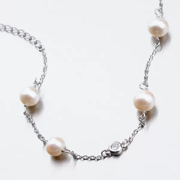 Dámský náramek stříbro 925 perly perlový BST-14411