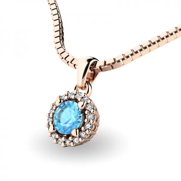 Dámský přívěsek bílé zlato 585/1000 přírodní diamant 0.50 ct G/SI 10927-B-TPZ