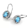 Luxusní náušnice s diamanty 10925-B-DIA-TPZ