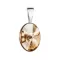 Stříbrný přívěsek s krystalem Swarovski zlatý ovál 34245.5