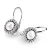 Dámské náušnice bílé zlato 585/1000 přírodní diamant 0.160 ct perlové 10929-B-FW-DIA