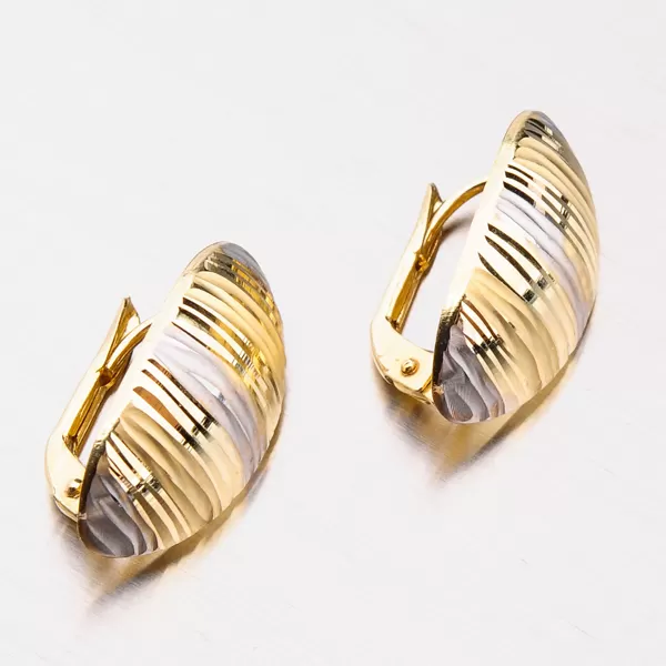 Dámské náušnice žluté zlato 585 12-490