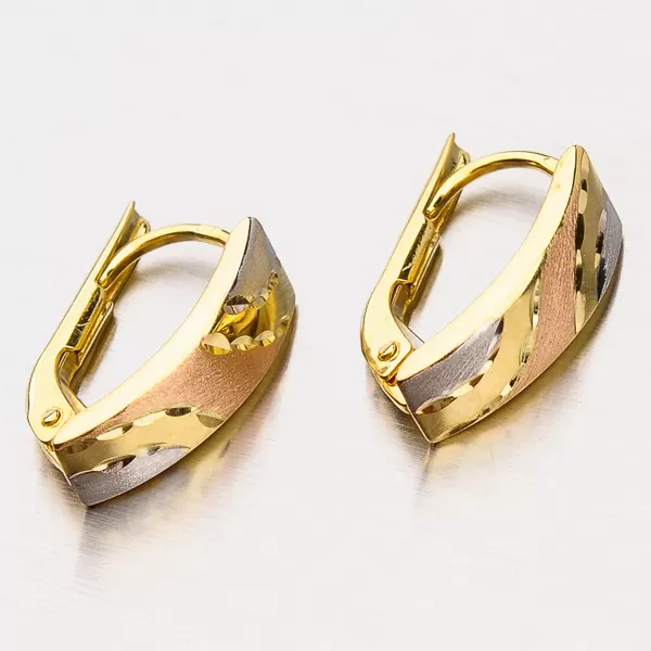 Dámské náušnice žluté zlato 585 visací 12-417