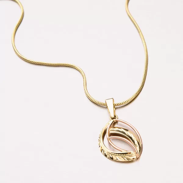 Dámský přívěsek zlato mix 585 53P-344